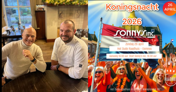 Koningsnacht Eemnes 2026 – Open Air Concert met Sonny’s Inc.