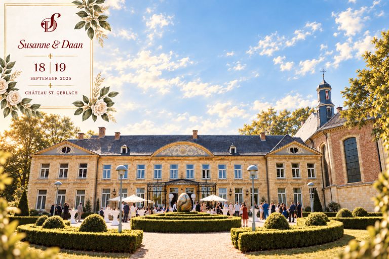 Exclusieve bruiloft bij Château St. Gerlach