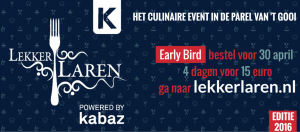Early bird aktie Lekker Laren