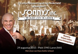 10 jaar Sonny's Inc. live in laren